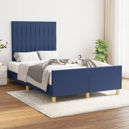 Bedframe zonder matras 120x190 cm stof blauw