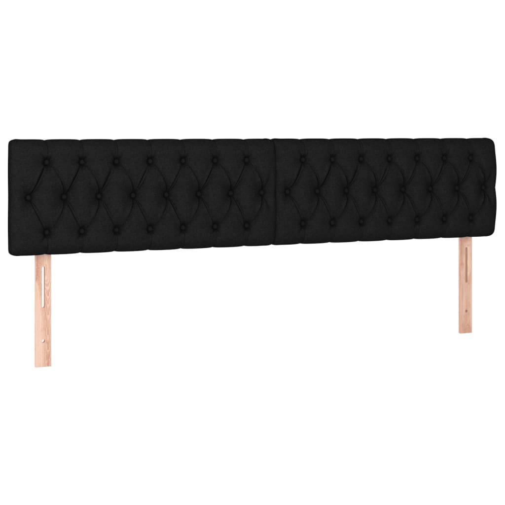 Bedframe met hoofdbord stof zwart 120x190 cm Bedden & bedframes | Creëer jouw Trendy Thuis | Gratis bezorgd & Retour | Trendy.nl