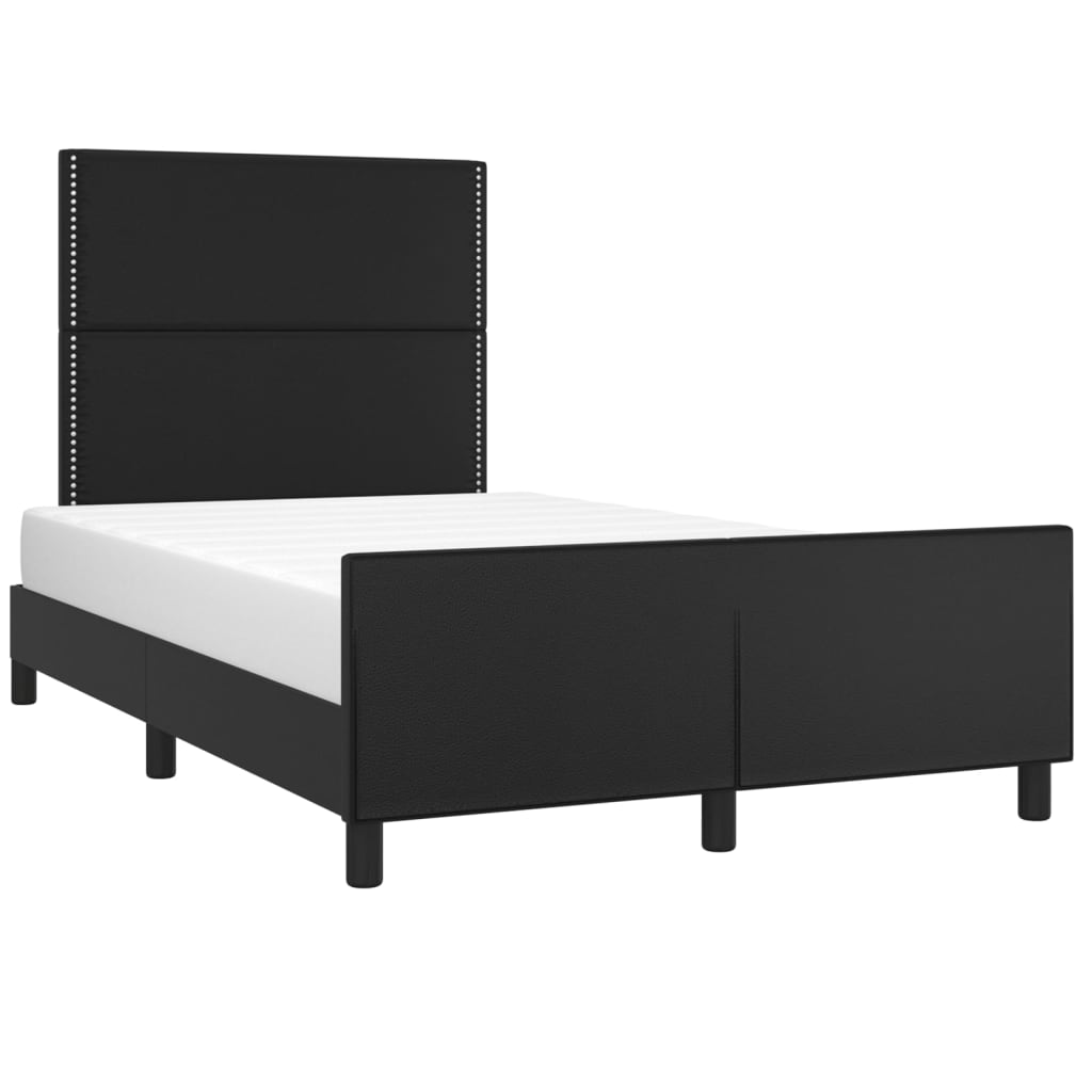 Bedframe met hoofdbord kunstleer zwart 120x190 cm Bedden & bedframes | Creëer jouw Trendy Thuis | Gratis bezorgd & Retour | Trendy.nl