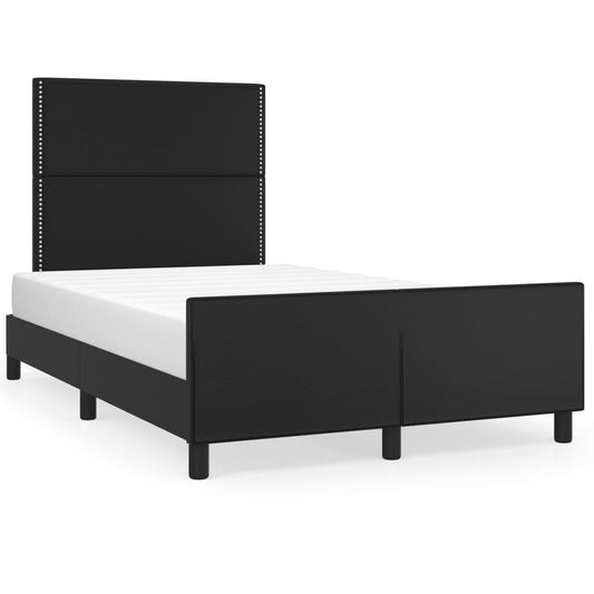 Bedframe met hoofdbord kunstleer zwart 120x190 cm Bedden & bedframes | Creëer jouw Trendy Thuis | Gratis bezorgd & Retour | Trendy.nl