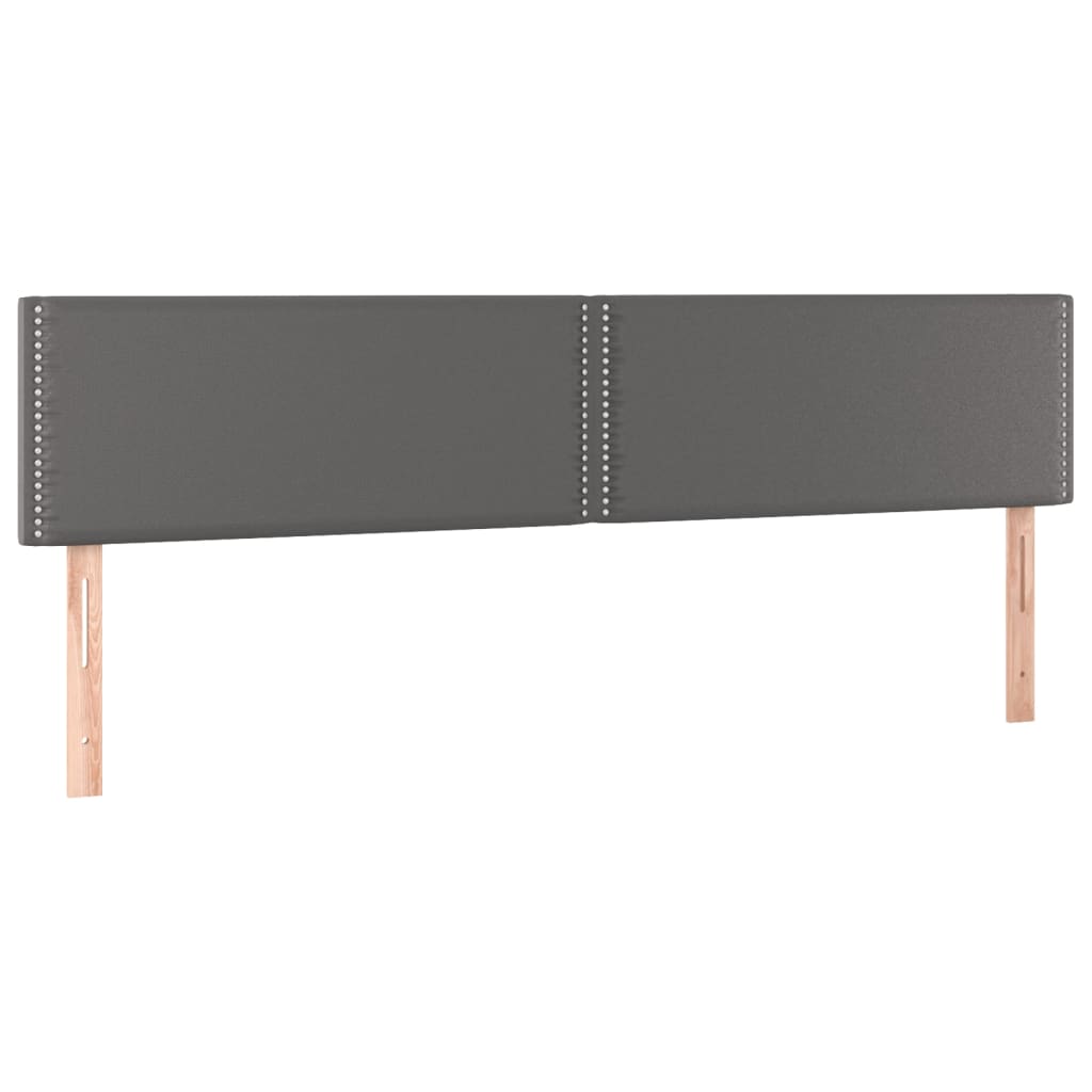 Bedframe met hoofdbord kunstleer grijs 120x190 cm Bedden & bedframes | Creëer jouw Trendy Thuis | Gratis bezorgd & Retour | Trendy.nl