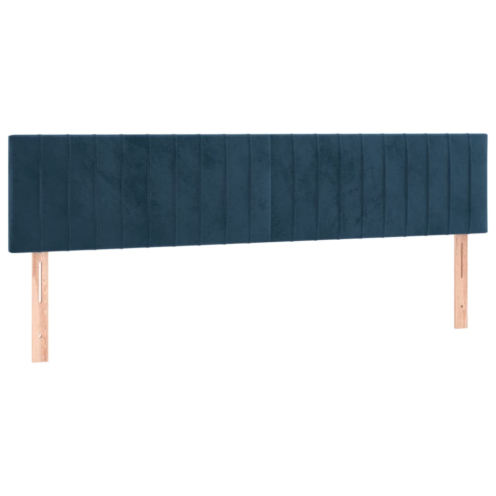 Bedframe zonder matras 120x190 cm fluweel donkerblauw