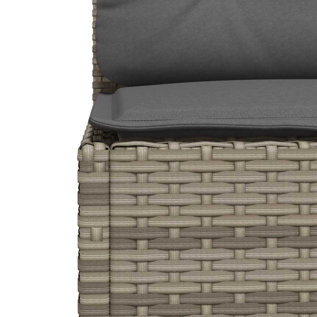 5-delige Loungeset met kussens poly rattan grijs Tuinsets | Creëer jouw Trendy Thuis | Gratis bezorgd & Retour | Trendy.nl