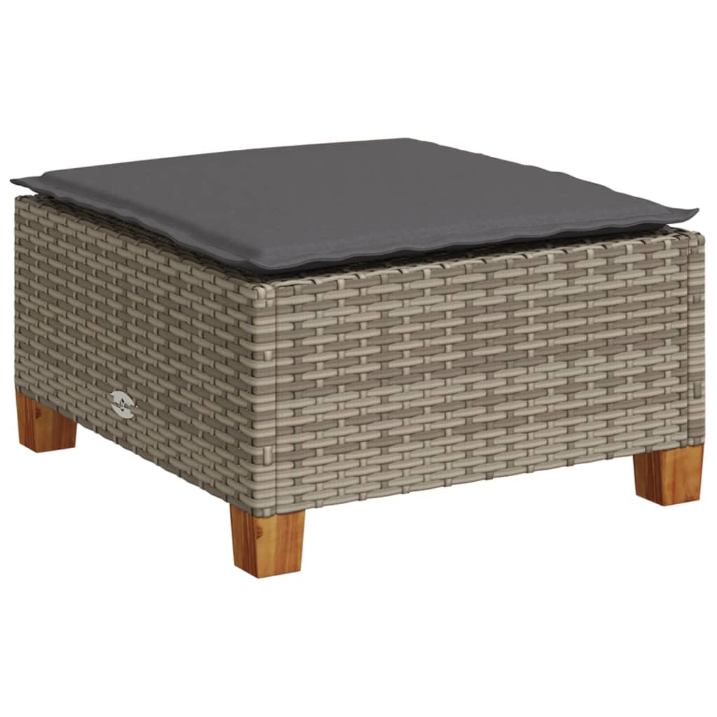 4-delige Loungeset met kussens poly rattan grijs Tuinsets | Creëer jouw Trendy Thuis | Gratis bezorgd & Retour | Trendy.nl