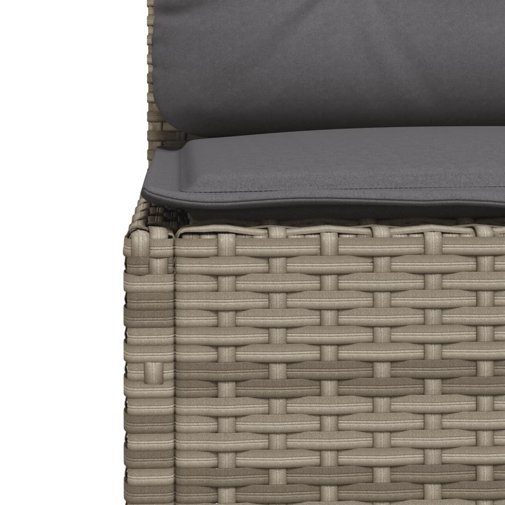 4-delige Loungeset met kussens poly rattan grijs Tuinsets | Creëer jouw Trendy Thuis | Gratis bezorgd & Retour | Trendy.nl