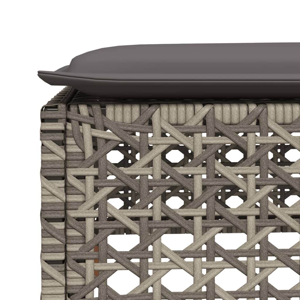 5-delige Loungeset met kussens poly rattan grijs Tuinsets | Creëer jouw Trendy Thuis | Gratis bezorgd & Retour | Trendy.nl