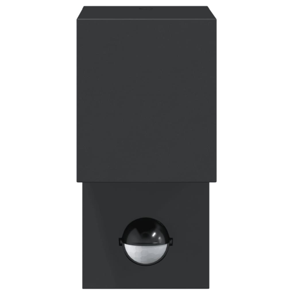 Buitenwandlamp met sensor gegoten aluminium zwart Buitenverlichting | Creëer jouw Trendy Thuis | Gratis bezorgd & Retour | Trendy.nl
