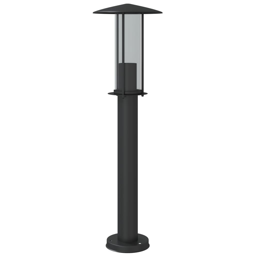 Vloerlamp voor buiten 3 st 60 cm roestvrij staal zwart Buitenverlichting | Creëer jouw Trendy Thuis | Gratis bezorgd & Retour | Trendy.nl