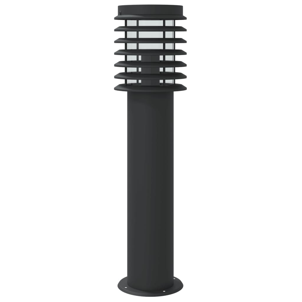 Vloerlamp voor buiten met sensor 60 cm roestvrijstaal zwart Buitenverlichting | Creëer jouw Trendy Thuis | Gratis bezorgd & Retour | Trendy.nl