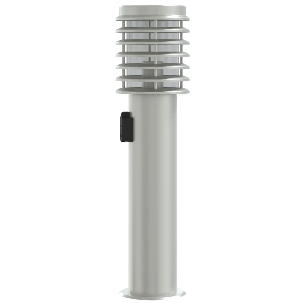 Buitenvloerlampen 3 st stopcontact 60 cm roestvrijstaal zilver Buitenverlichting | Creëer jouw Trendy Thuis | Gratis bezorgd & Retour | Trendy.nl
