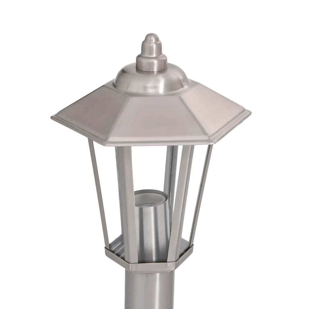 Buitenvloerlamp 80 cm roestvrijstaal zilverkleurig Buitenverlichting | Creëer jouw Trendy Thuis | Gratis bezorgd & Retour | Trendy.nl