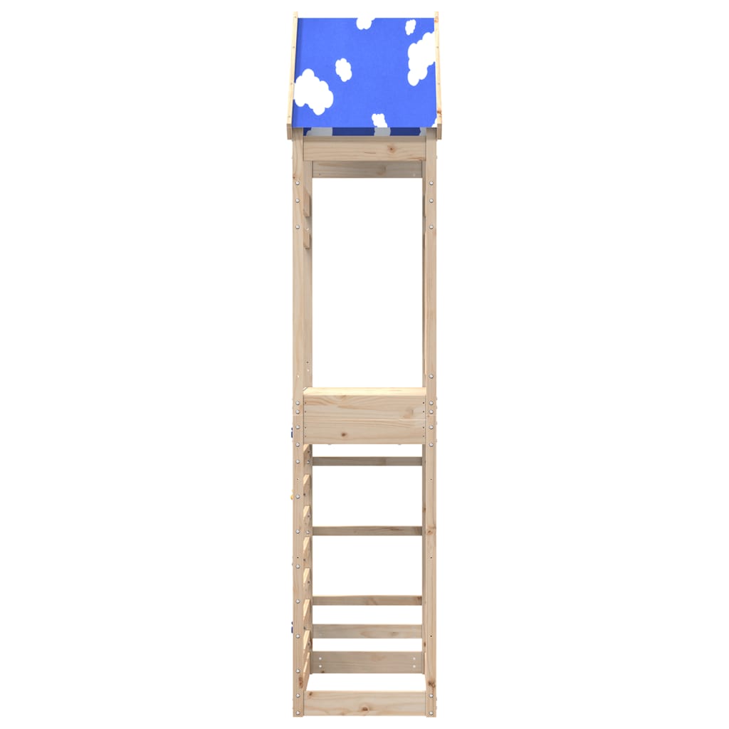 Speeltoren met klimwand 85x52,5x265 cm massief grenenhout Speelhuizen | Creëer jouw Trendy Thuis | Gratis bezorgd & Retour | Trendy.nl