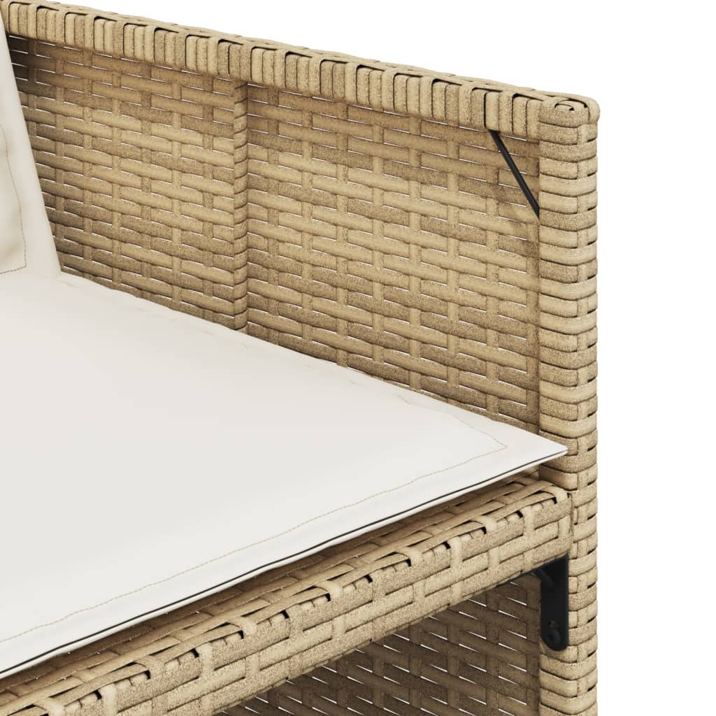 5-delige Tuinset met kussens poly rattan beige Tuinsets | Creëer jouw Trendy Thuis | Gratis bezorgd & Retour | Trendy.nl