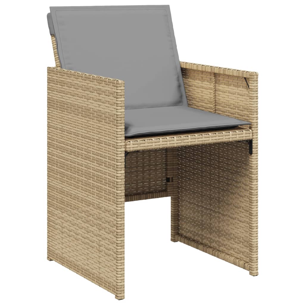 5-delige Tuinset met kussens poly rattan gemengd beige Tuinsets | Creëer jouw Trendy Thuis | Gratis bezorgd & Retour | Trendy.nl