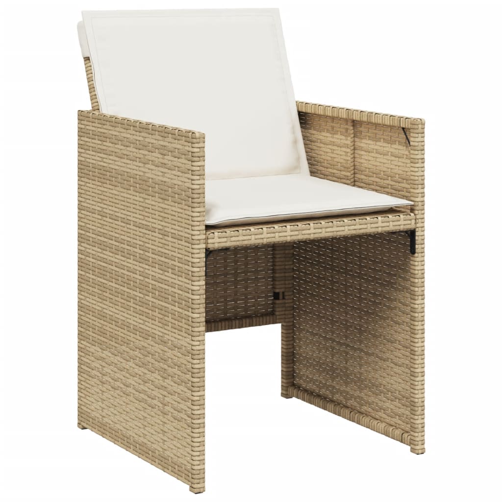 5-delige Tuinset met kussens poly rattan beige Tuinsets | Creëer jouw Trendy Thuis | Gratis bezorgd & Retour | Trendy.nl