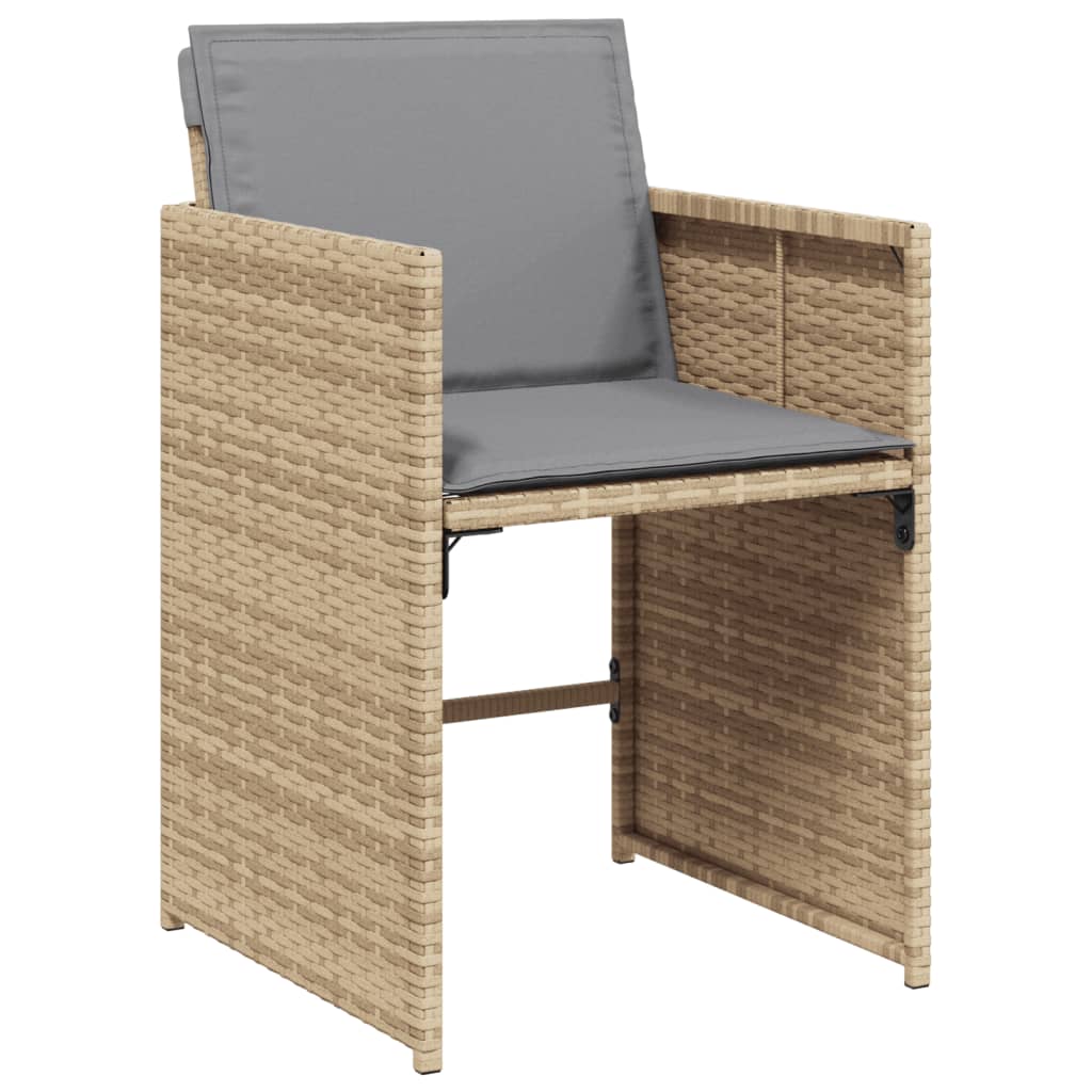 13-delige Tuinset met kussens poly rattan gemengd beige Tuinsets | Creëer jouw Trendy Thuis | Gratis bezorgd & Retour | Trendy.nl