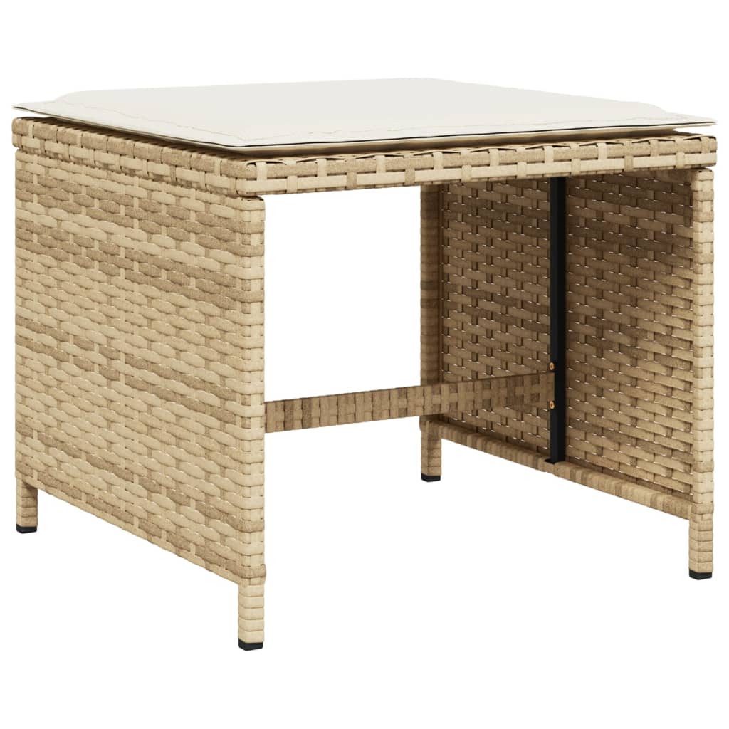 17-delige Tuinset met kussens poly rattan beige Tuinsets | Creëer jouw Trendy Thuis | Gratis bezorgd & Retour | Trendy.nl