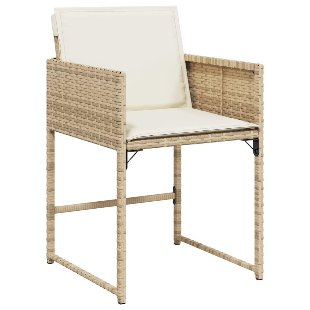 5-delige Tuinset met kussens poly rattan beige Tuinsets | Creëer jouw Trendy Thuis | Gratis bezorgd & Retour | Trendy.nl