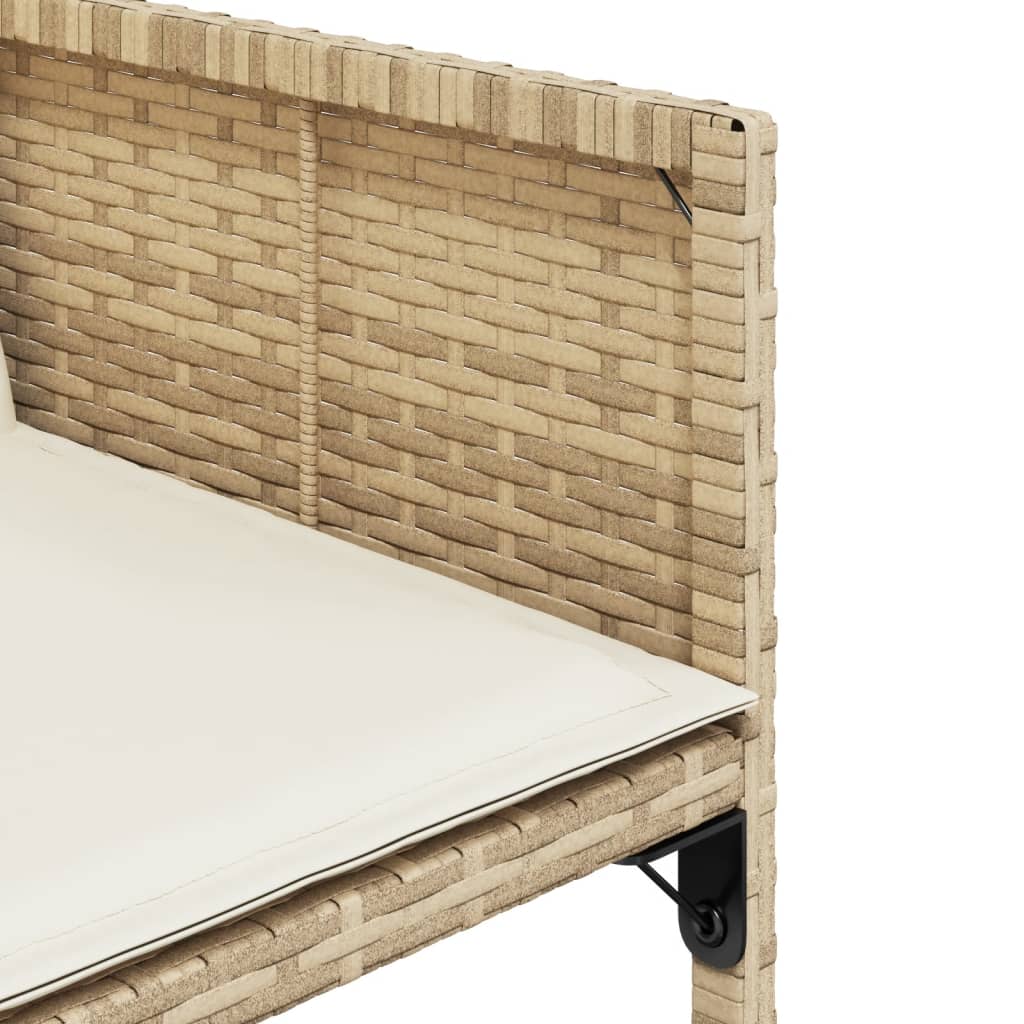 5-delige Tuinset met kussens poly rattan beige Tuinsets | Creëer jouw Trendy Thuis | Gratis bezorgd & Retour | Trendy.nl