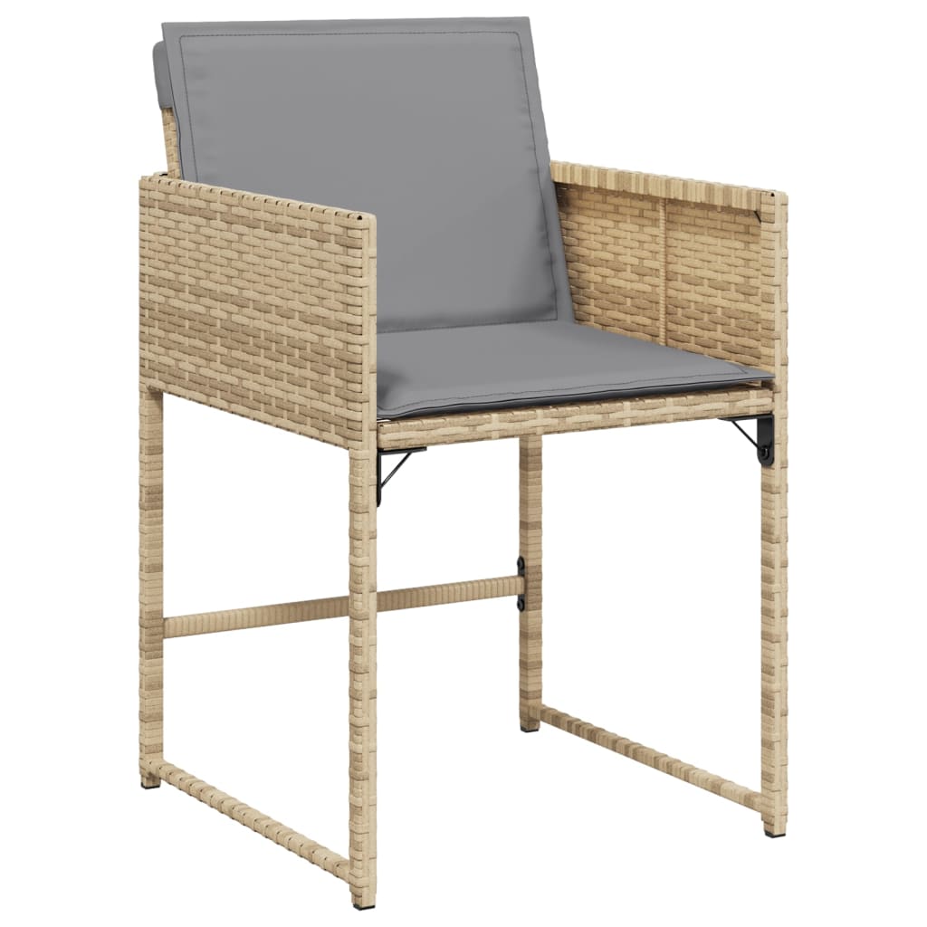 5-delige Tuinset met kussens poly rattan gemengd beige Tuinsets | Creëer jouw Trendy Thuis | Gratis bezorgd & Retour | Trendy.nl