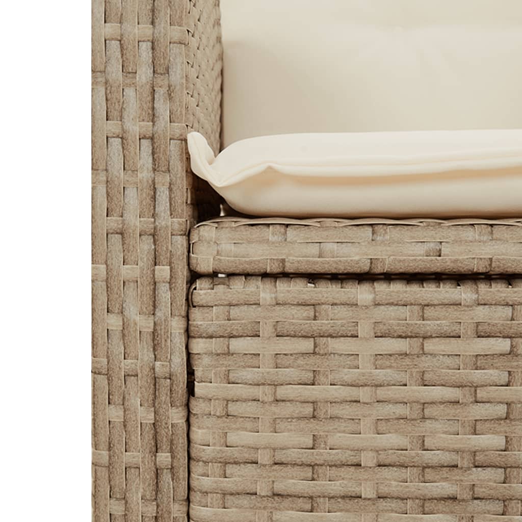 4-delige Tuinset met kussens poly rattan beige Tuinsets | Creëer jouw Trendy Thuis | Gratis bezorgd & Retour | Trendy.nl