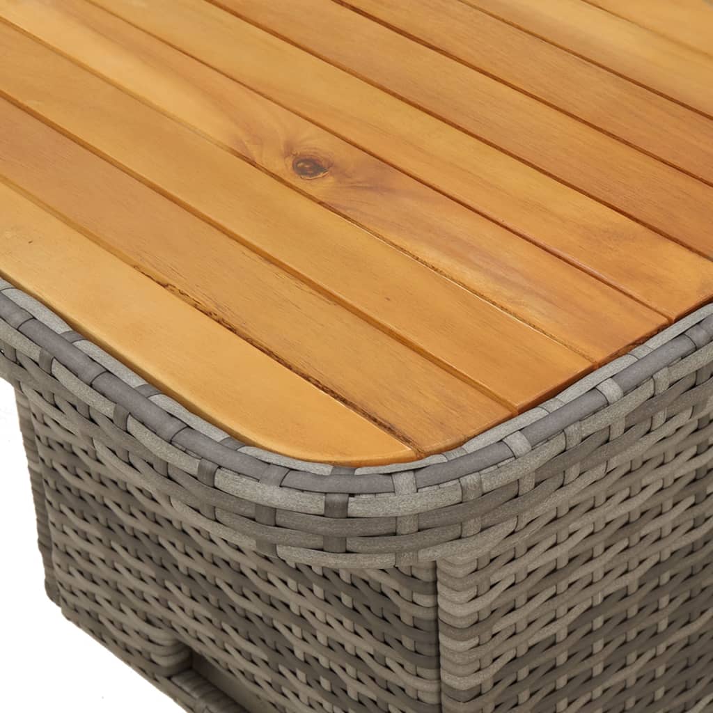 3-delige Tuinset met kussens poly rattan grijs Tuinsets | Creëer jouw Trendy Thuis | Gratis bezorgd & Retour | Trendy.nl