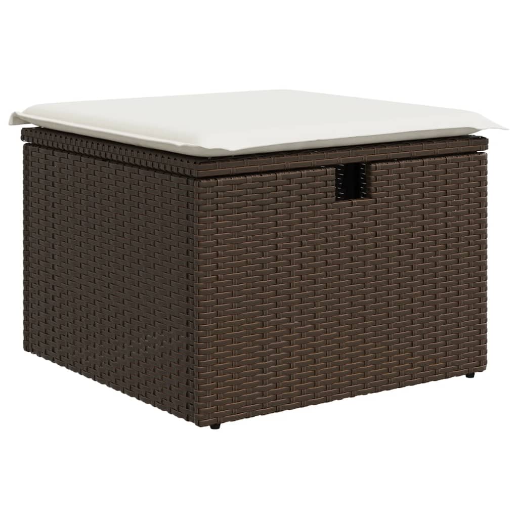 8-delige Loungeset met kussens poly rattan bruin Tuinsets | Creëer jouw Trendy Thuis | Gratis bezorgd & Retour | Trendy.nl