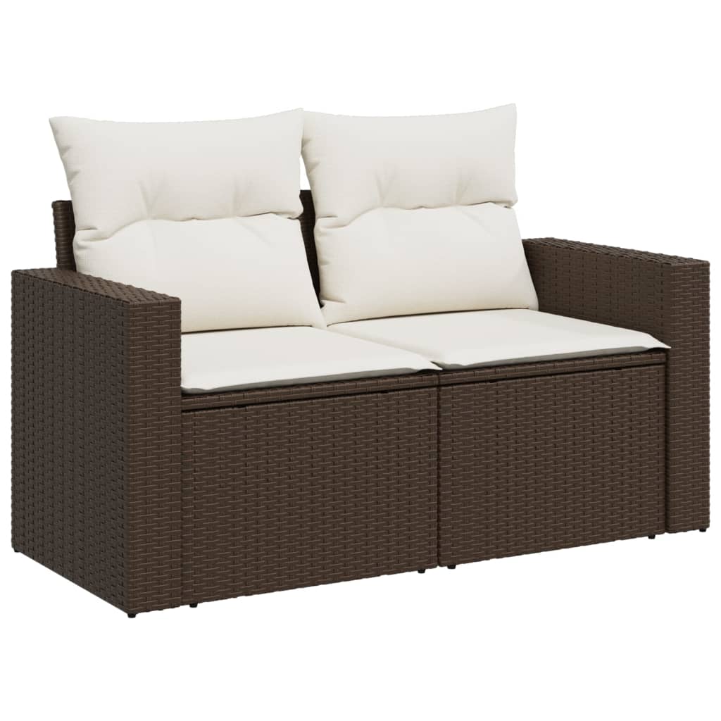 6-delige Loungeset met kussens poly rattan bruin Tuinsets | Creëer jouw Trendy Thuis | Gratis bezorgd & Retour | Trendy.nl