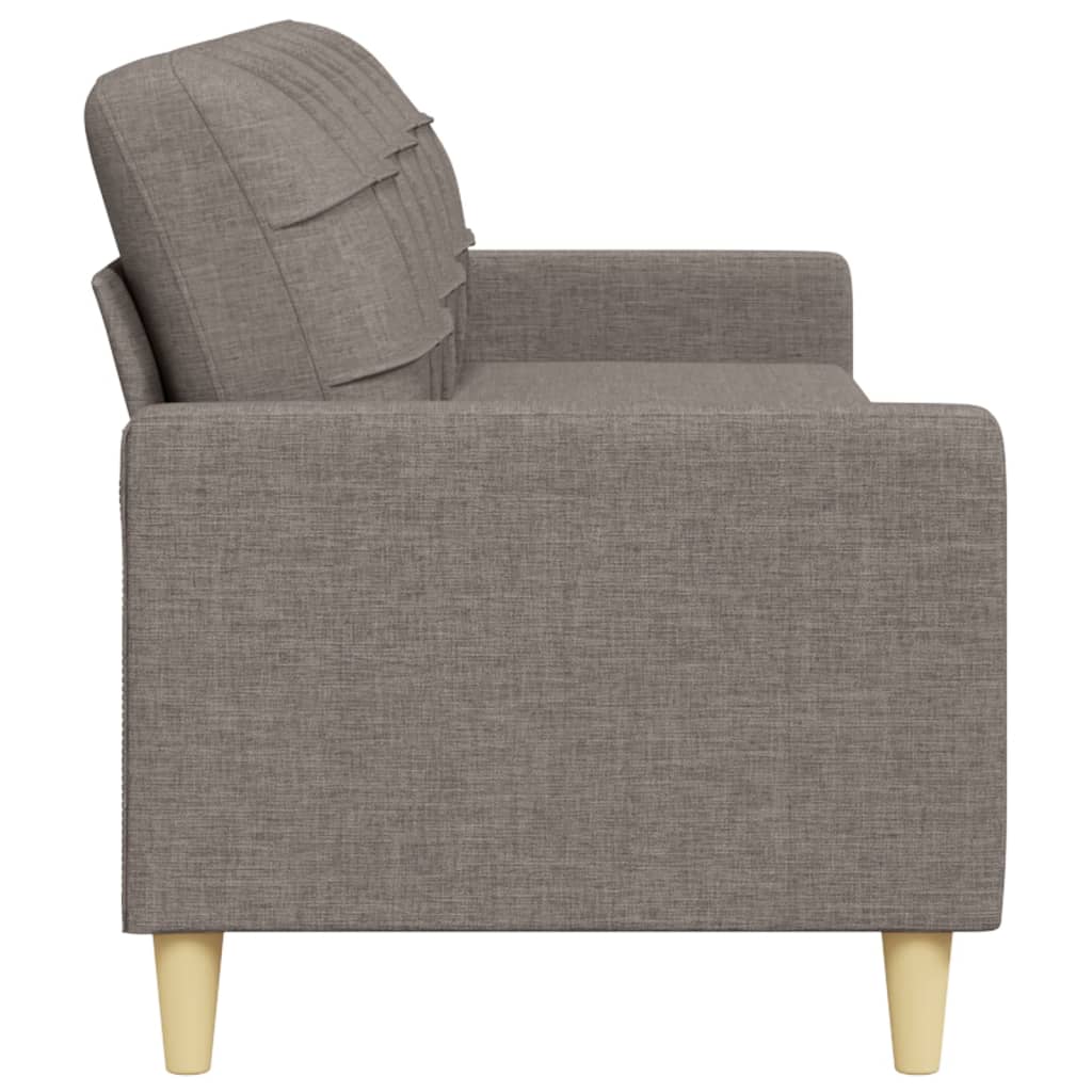 Driezitsbank 210 cm stof taupe Banken | Creëer jouw Trendy Thuis | Gratis bezorgd & Retour | Trendy.nl