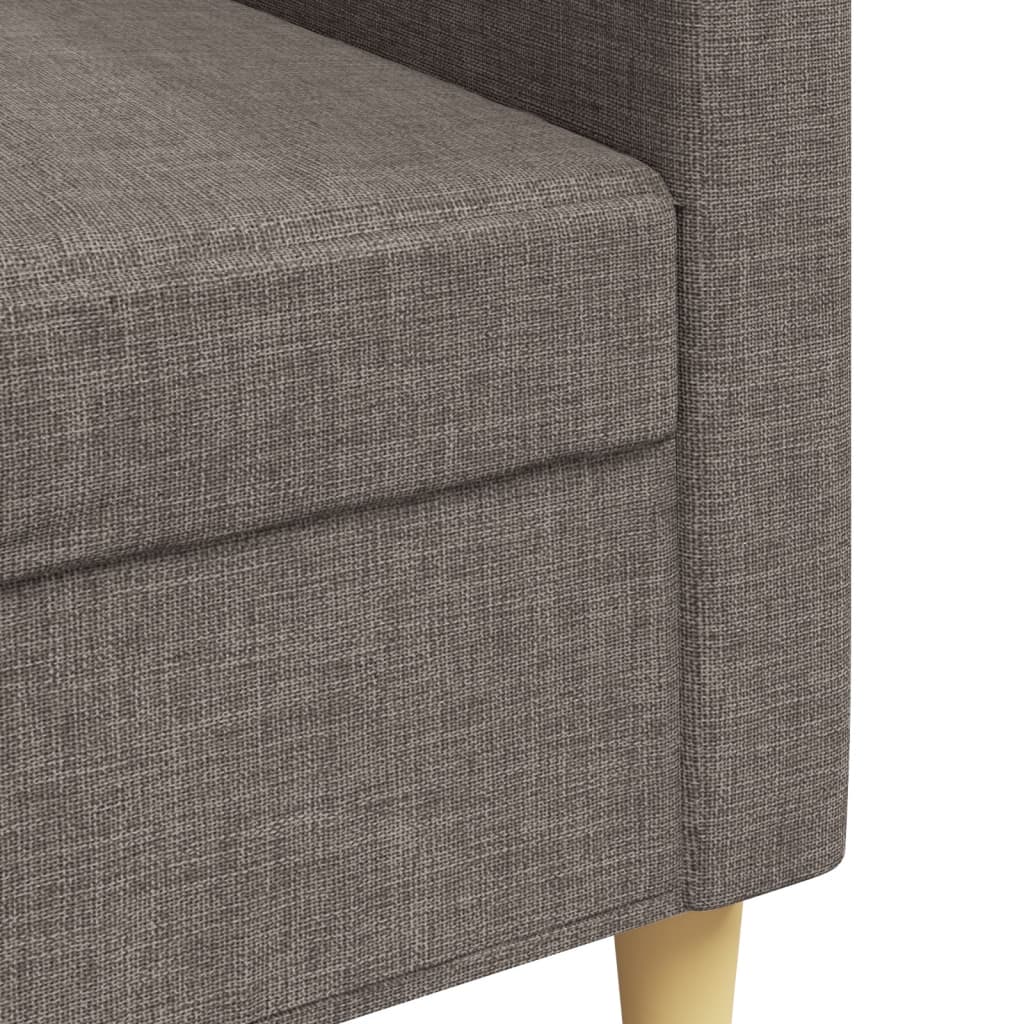 Driezitsbank 210 cm stof taupe Banken | Creëer jouw Trendy Thuis | Gratis bezorgd & Retour | Trendy.nl