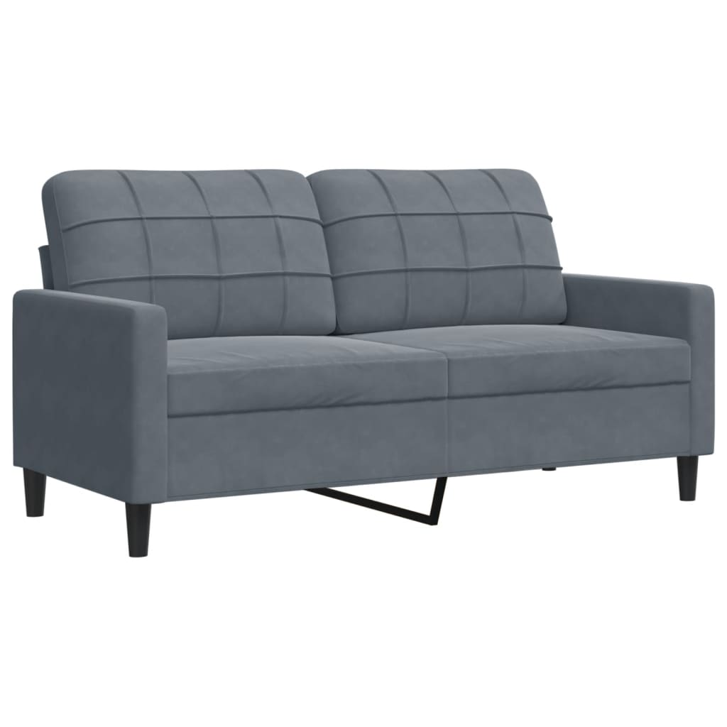 3-delige Loungeset met kussens en bolsters fluweel donkergrijs Banken | Creëer jouw Trendy Thuis | Gratis bezorgd & Retour | Trendy.nl