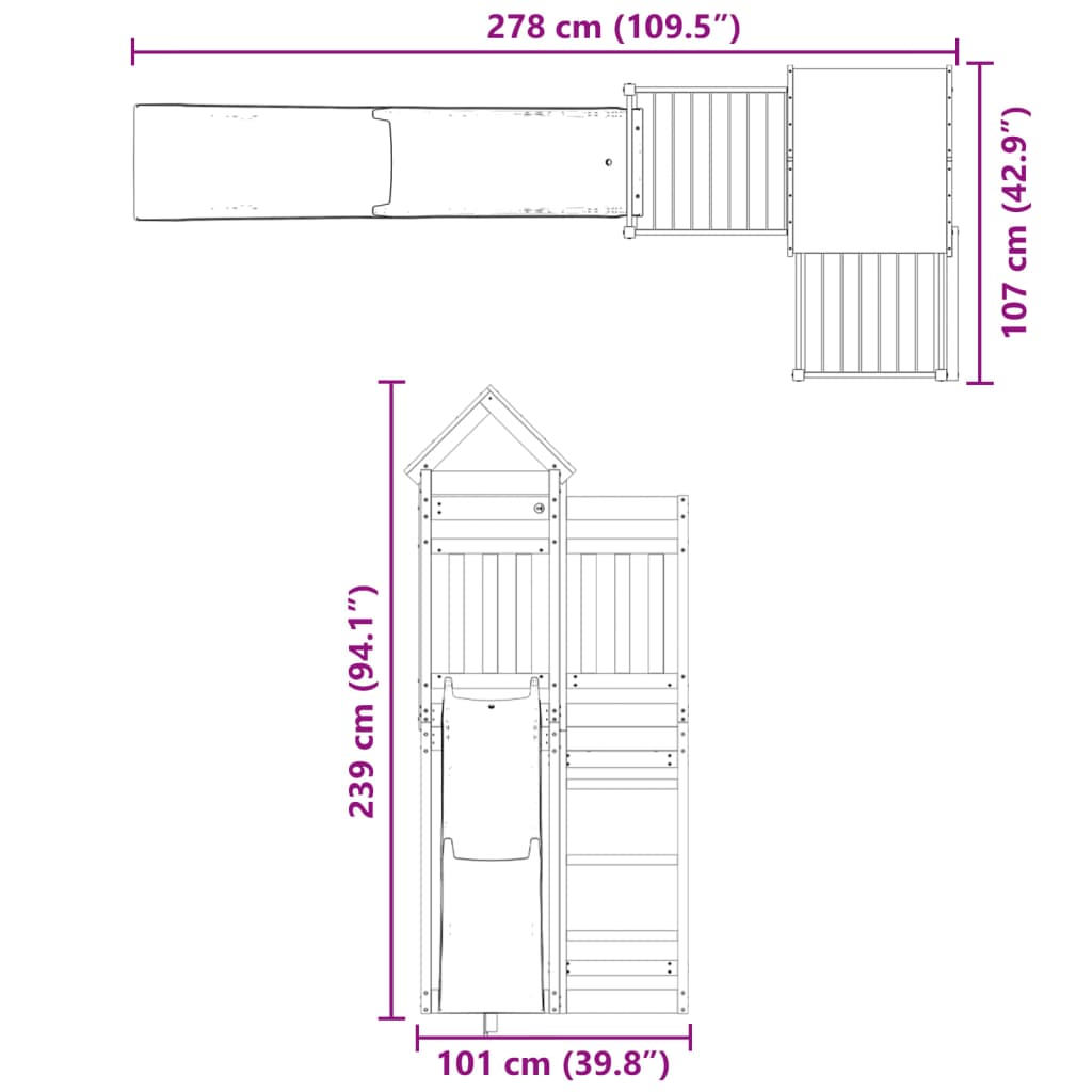 Speelhuis massief grenenhout Speeltoestellen | Creëer jouw Trendy Thuis | Gratis bezorgd & Retour | Trendy.nl