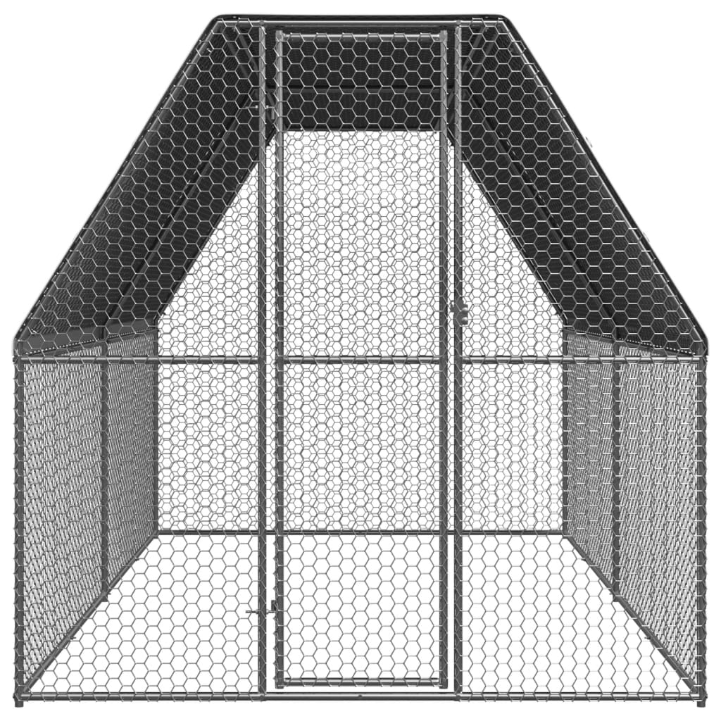 Kippenhok 2x4x2 m gegalvaniseerd staal Kooien & hokken | Creëer jouw Trendy Thuis | Gratis bezorgd & Retour | Trendy.nl