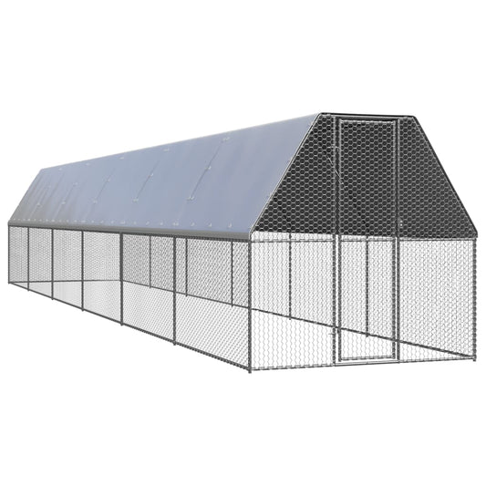 Kippenhok 2x12x2 m gegalvaniseerd staal Kooien & hokken | Creëer jouw Trendy Thuis | Gratis bezorgd & Retour | Trendy.nl