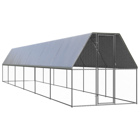 Kippenhok 2x12x2 m gegalvaniseerd staal Kooien & hokken | Creëer jouw Trendy Thuis | Gratis bezorgd & Retour | Trendy.nl