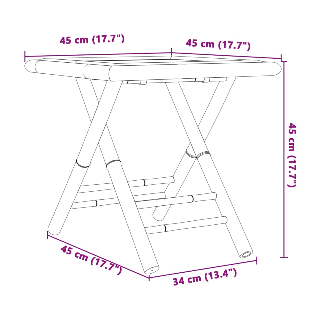 3-delige Bistroset bamboe Tuinsets | Creëer jouw Trendy Thuis | Gratis bezorgd & Retour | Trendy.nl