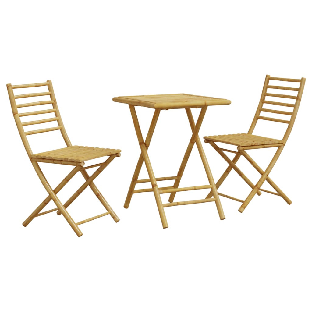 3-delige Bistroset bamboe Tuinsets | Creëer jouw Trendy Thuis | Gratis bezorgd & Retour | Trendy.nl