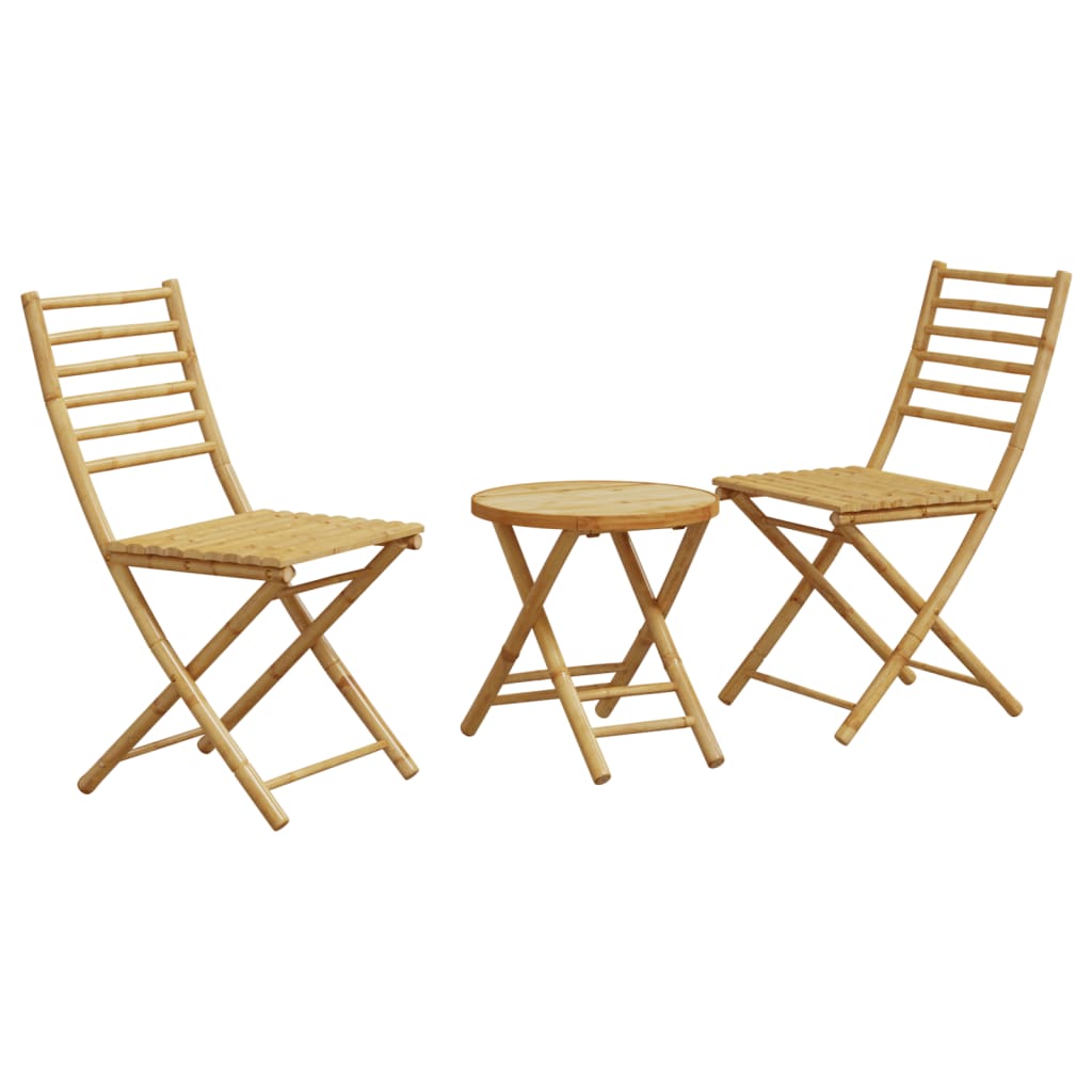 3-delige Bistroset bamboe Tuinsets | Creëer jouw Trendy Thuis | Gratis bezorgd & Retour | Trendy.nl