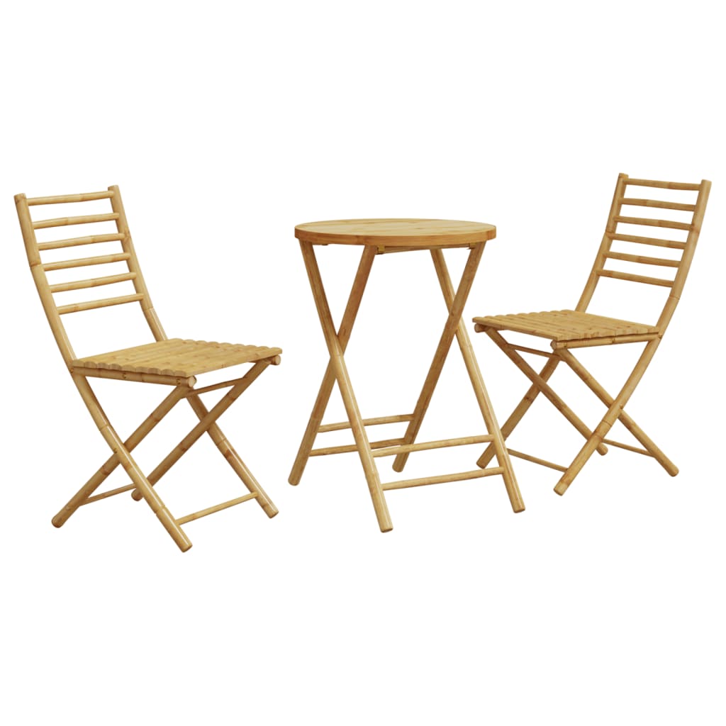 3-delige Bistroset bamboe Tuinsets | Creëer jouw Trendy Thuis | Gratis bezorgd & Retour | Trendy.nl