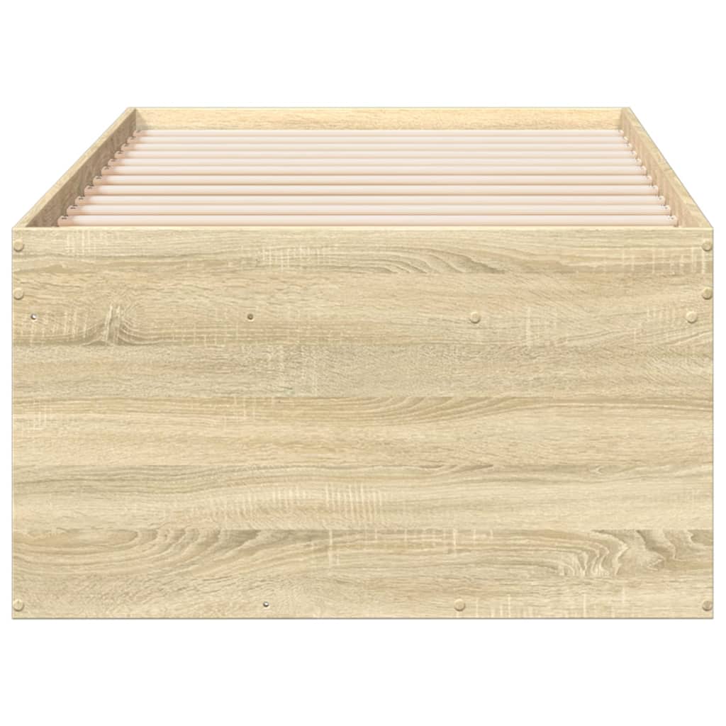 Slaapbank met lades 90x190 cm bewerkt hout sonoma eikenkleurig Bedden & bedframes | Creëer jouw Trendy Thuis | Gratis bezorgd & Retour | Trendy.nl