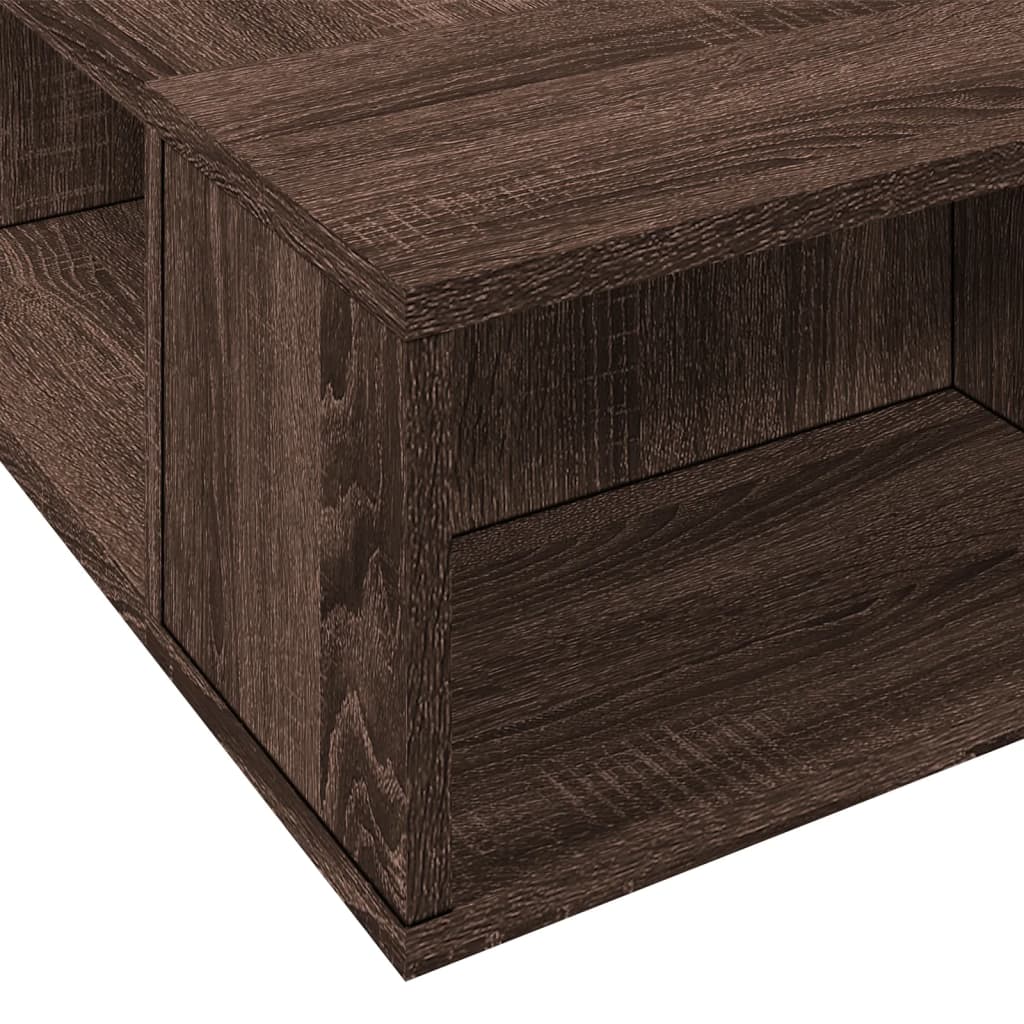 Bedframe bewerkt hout bruin eikenkleur 120x190 cm