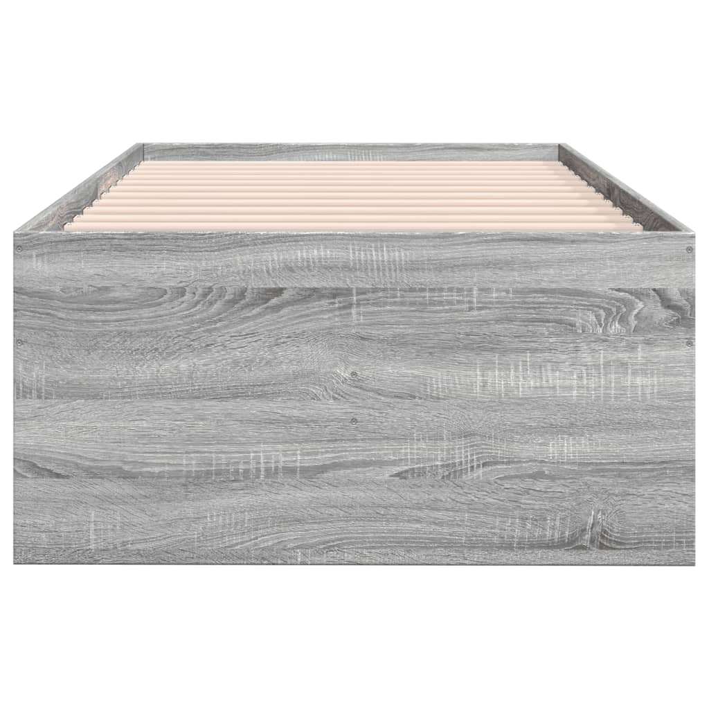 Slaapbank met lades 90x190 cm bewerkt hout grijs sonoma eiken Bedden & bedframes | Creëer jouw Trendy Thuis | Gratis bezorgd & Retour | Trendy.nl