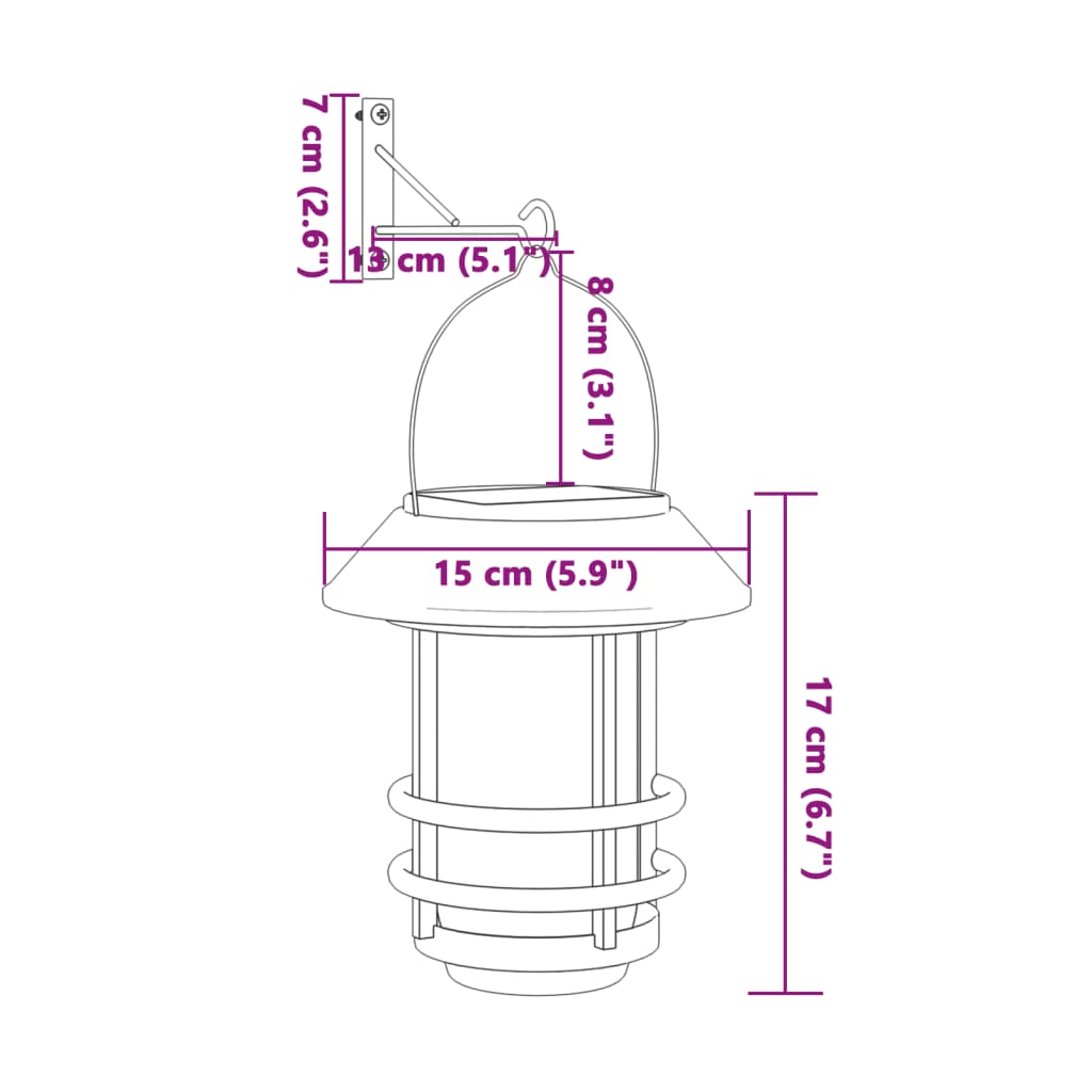 Wandlantaarns voor buiten 4 st solar wit Buitenverlichting | Creëer jouw Trendy Thuis | Gratis bezorgd & Retour | Trendy.nl