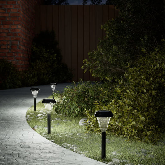 Tuinpadverlichting 12 st solar met grondpennen wit Buitenverlichting | Creëer jouw Trendy Thuis | Gratis bezorgd & Retour | Trendy.nl