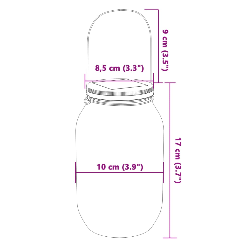 Tuinlantaarns 12 st glas warmwit Buitenverlichting | Creëer jouw Trendy Thuis | Gratis bezorgd & Retour | Trendy.nl