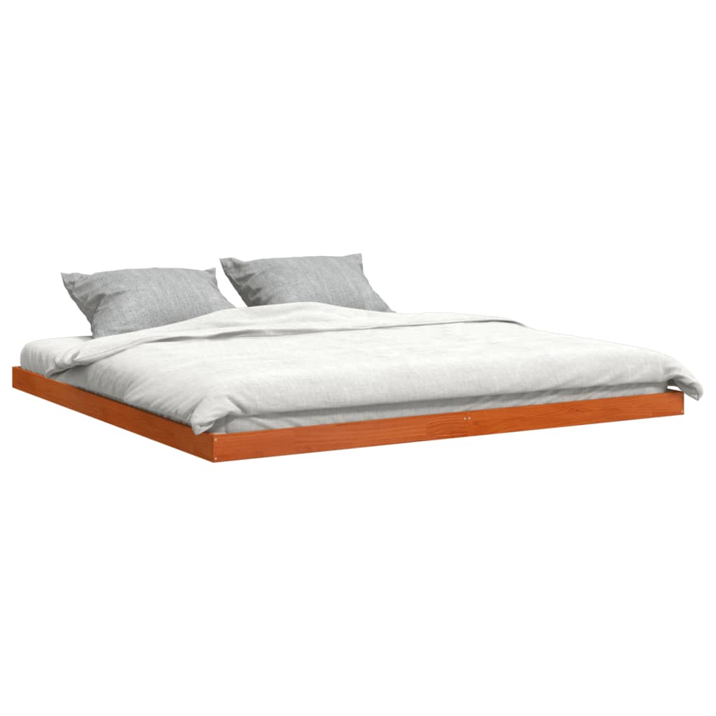 Bedframe massief grenenhout wasbruin 200x200 cm Bedden & bedframes | Creëer jouw Trendy Thuis | Gratis bezorgd & Retour | Trendy.nl