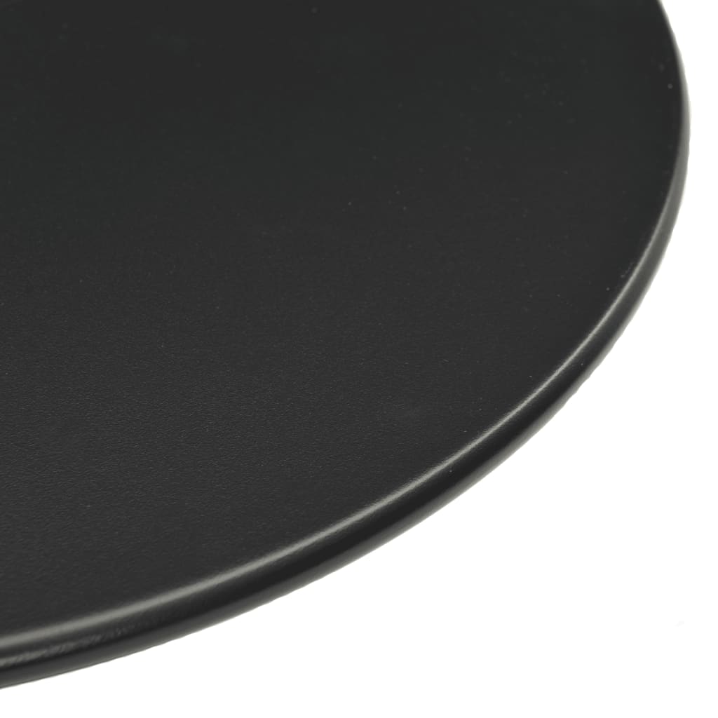 Tuintafel rond Ø60x105 cm staal zwart Tuintafels | Creëer jouw Trendy Thuis | Gratis bezorgd & Retour | Trendy.nl