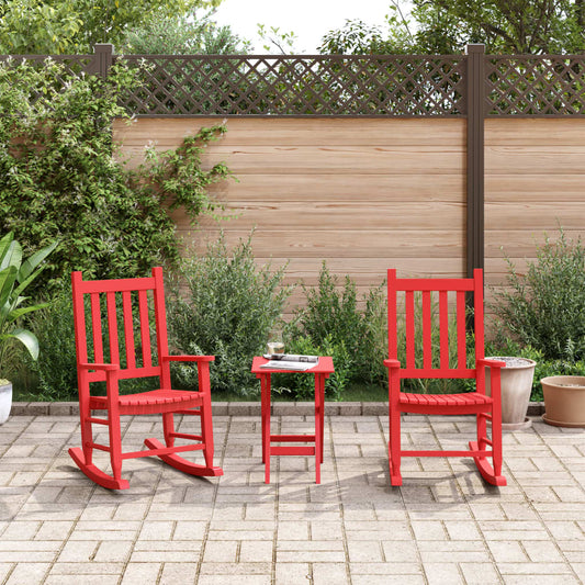 Schommelstoelen 2 st voor kinderen massief populierenhout rood Schommelstoelen | Creëer jouw Trendy Thuis | Gratis bezorgd & Retour | Trendy.nl