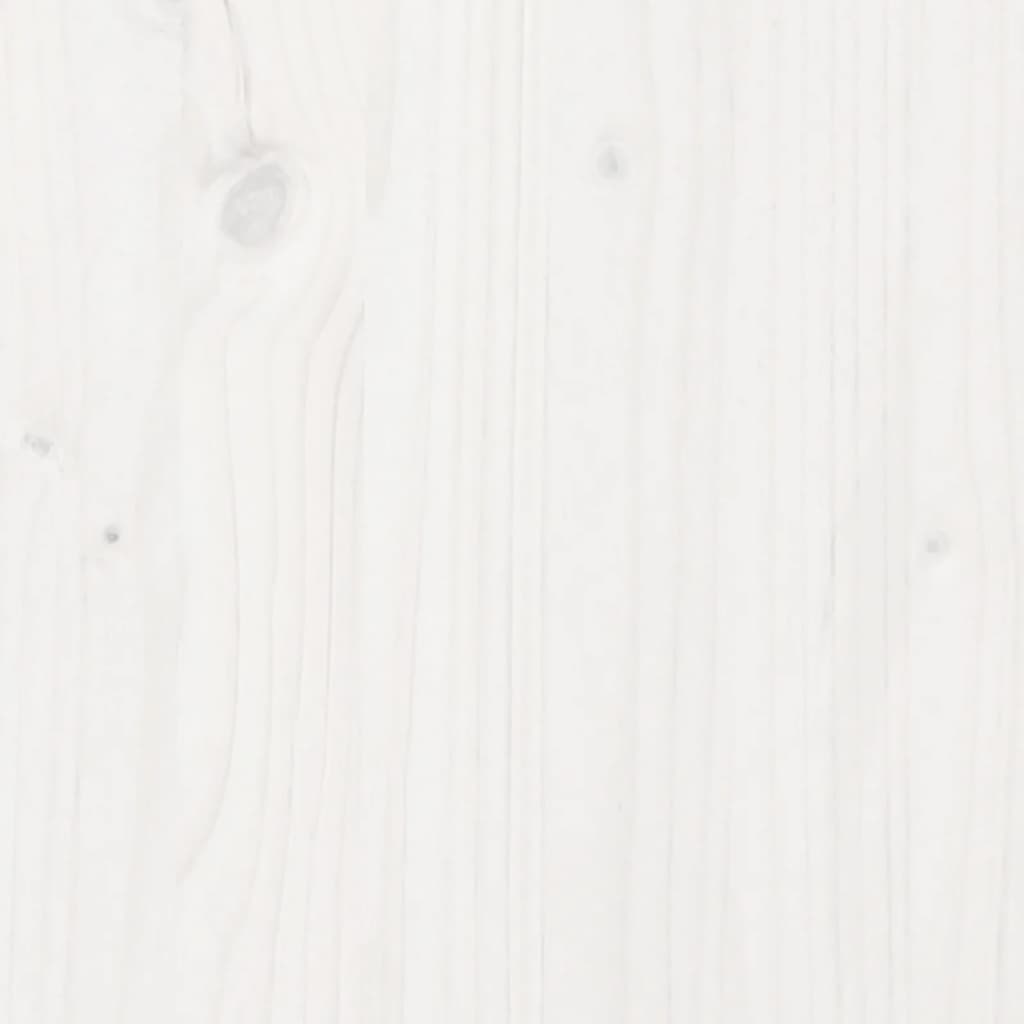 Kinderbed met bedhuis 90x190 cm massief grenenhout wit