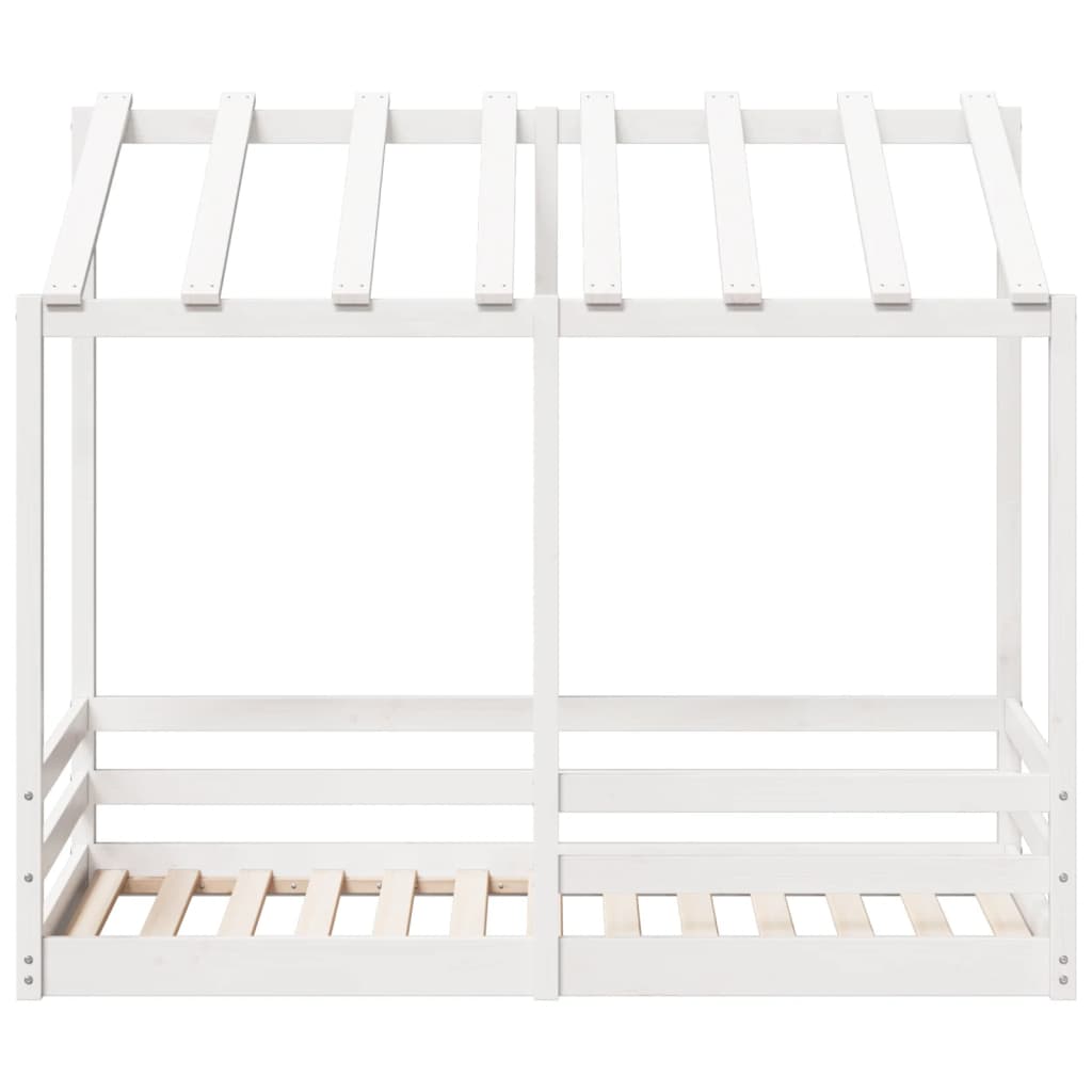 Kinderbed met bedhuis 70x140 cm massief grenenhout wit Bedden & bedframes | Creëer jouw Trendy Thuis | Gratis bezorgd & Retour | Trendy.nl